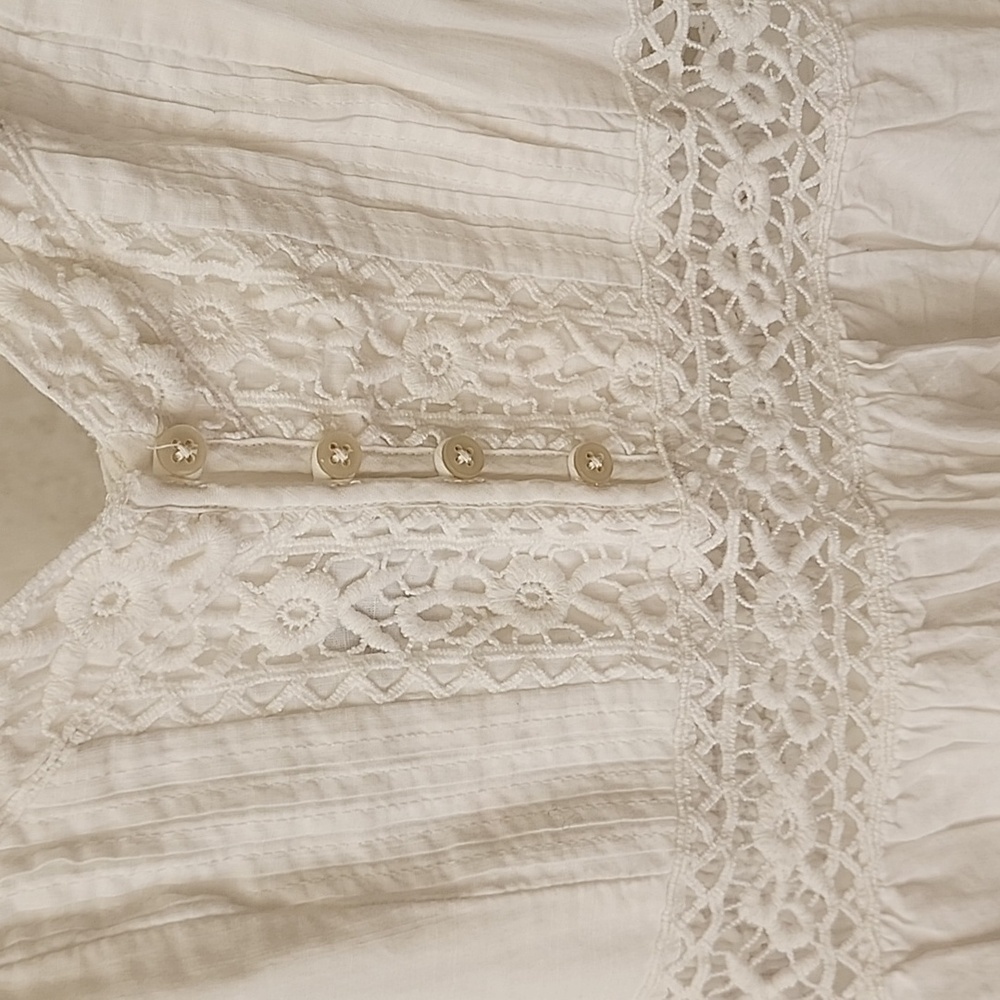 🎀🩷 ABERCROMBIE CROCHET EMBROIDERED MINI DRESS 🩷🎀 - Picture 6 of 17